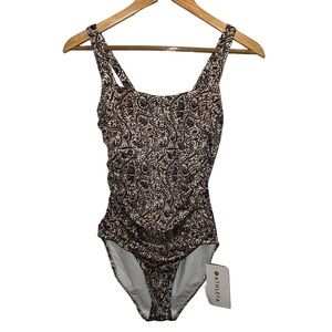 New with Tag Athleta Aqualuxe Batik One Piece Swimsuit Women’s Size Small
